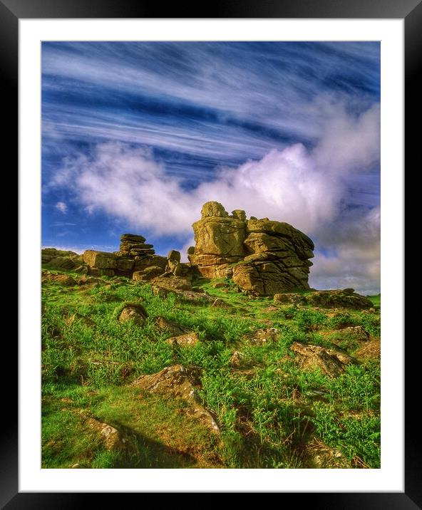 Hound Tor, Dartmoor Framed Mounted Print by Darren Galpin