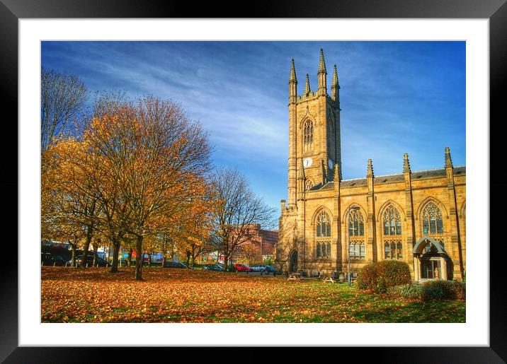 St Mary's Church, Sheffield  Framed Mounted Print by Darren Galpin