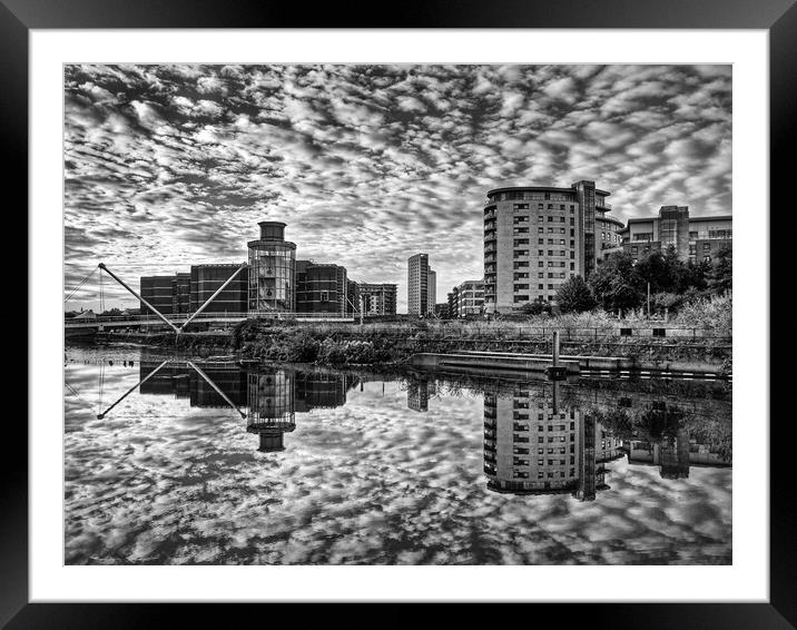 Leeds Dock Sunrise from Merchants Quay    Framed Mounted Print by Darren Galpin