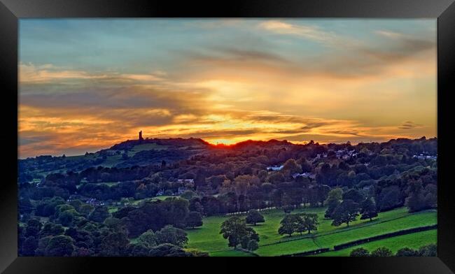 Castle Hill Sunset Framed Print by Darren Galpin