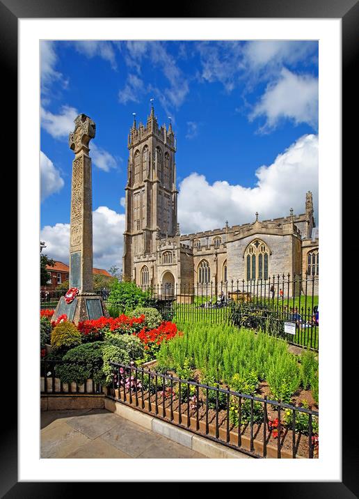 Church of St John the Baptist, Glastonbury Framed Mounted Print by Darren Galpin