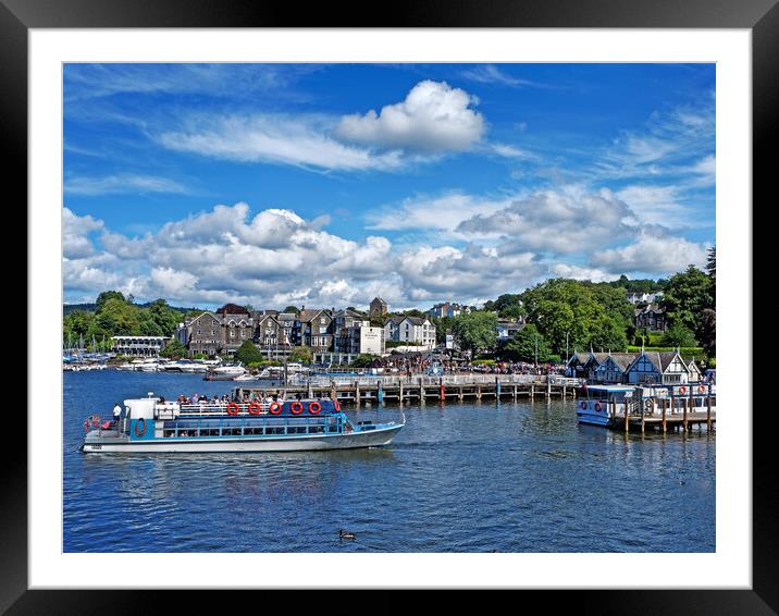 Bowness on Windermere Framed Mounted Print by Darren Galpin