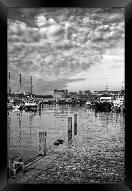 Scarborough Harbour  Framed Print by Darren Galpin