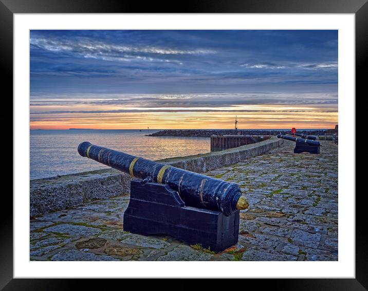 Lyme Regis Harbour Sunrise Framed Mounted Print by Darren Galpin