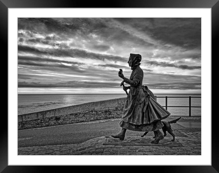 Mary Anning Statue, Lyme Regis  Framed Mounted Print by Darren Galpin