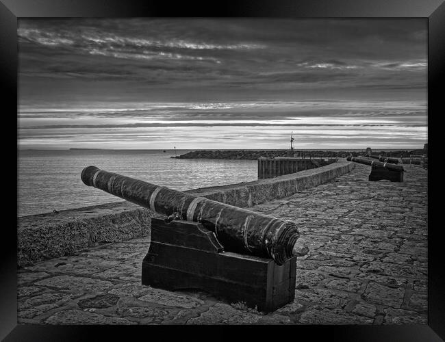 Lyme Regis Harbour Sunrise  Framed Print by Darren Galpin