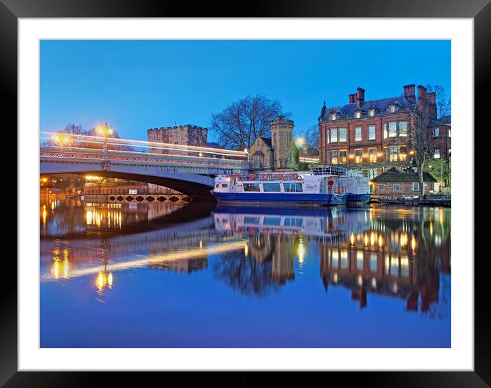 Lendal Bridge and Tower  Framed Mounted Print by Darren Galpin