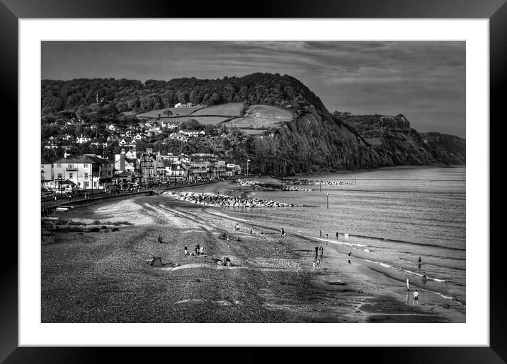 Sidmouth Seafront and Beach   Framed Mounted Print by Darren Galpin