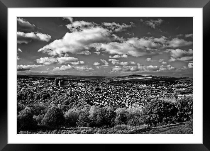 The Bole Hills in Crookes, Sheffield  Framed Mounted Print by Darren Galpin