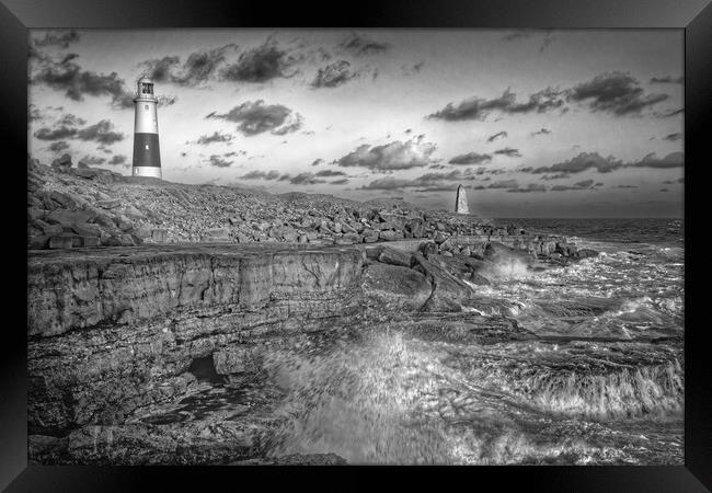 Portland Bill Lighthouse   Framed Print by Darren Galpin