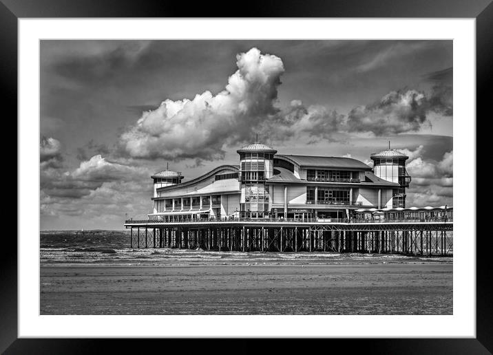 The Grand Pier Weston-super-Mare  Framed Mounted Print by Darren Galpin
