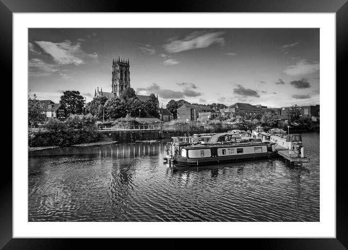 Doncaster Wharf and Minster   Framed Mounted Print by Darren Galpin