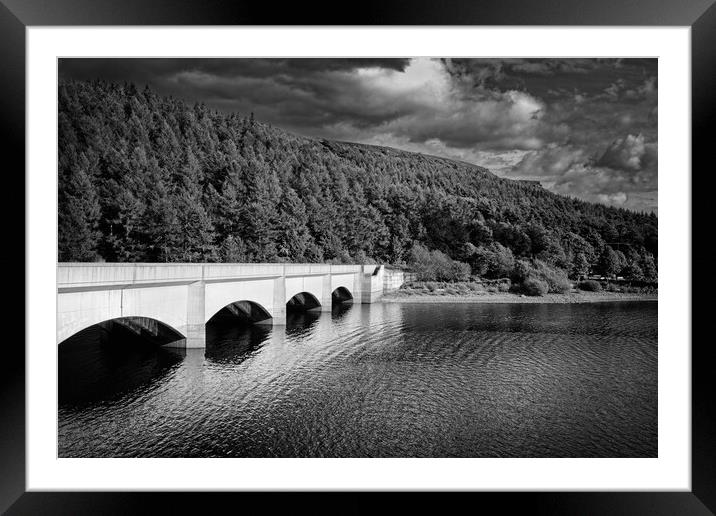 Ladybower Viaduct and Bamford Edge  Framed Mounted Print by Darren Galpin