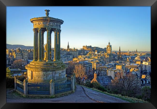 Edinburgh from Calton Hill Framed Print by Darren Galpin