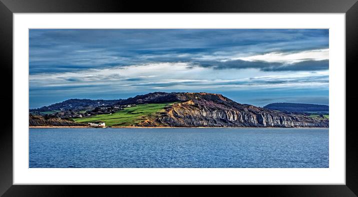 Outdoor Charmouth and Jurassic Coast Panorama Framed Mounted Print by Darren Galpin