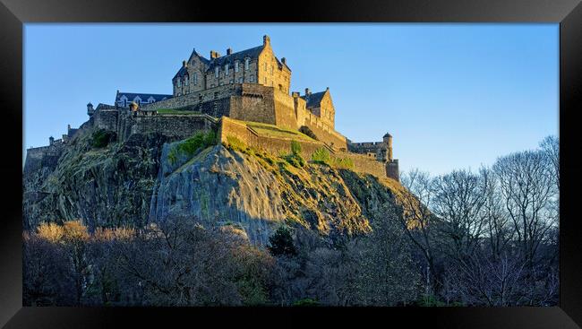 Edinburgh Castle Panorama  Framed Print by Darren Galpin