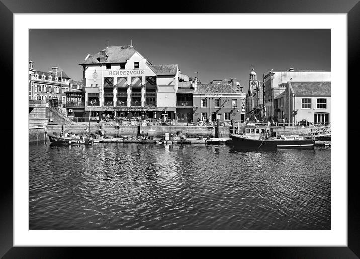 Weymouth, Custom House Quay Framed Mounted Print by Darren Galpin