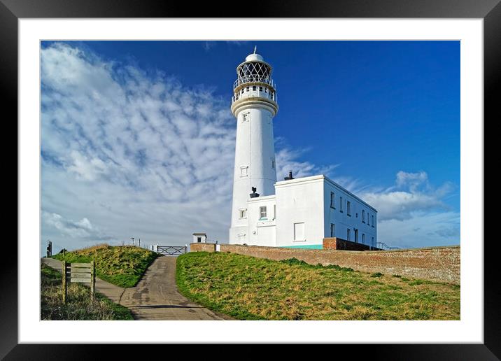 Flamborough Head Lighthouse Framed Mounted Print by Darren Galpin