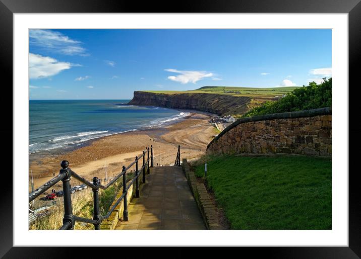 Saltburn by the Sea Framed Mounted Print by Darren Galpin