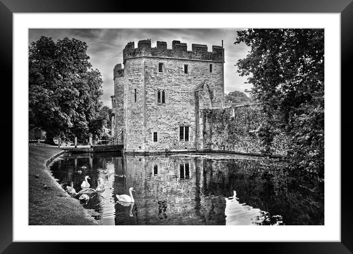 Wells Bishops Palace Framed Mounted Print by Darren Galpin
