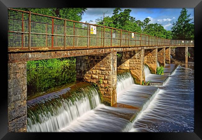 Taunton French Weir Bridge Framed Print by Darren Galpin