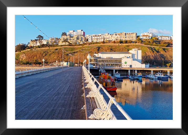 Torquay Princess Pier Framed Mounted Print by Darren Galpin