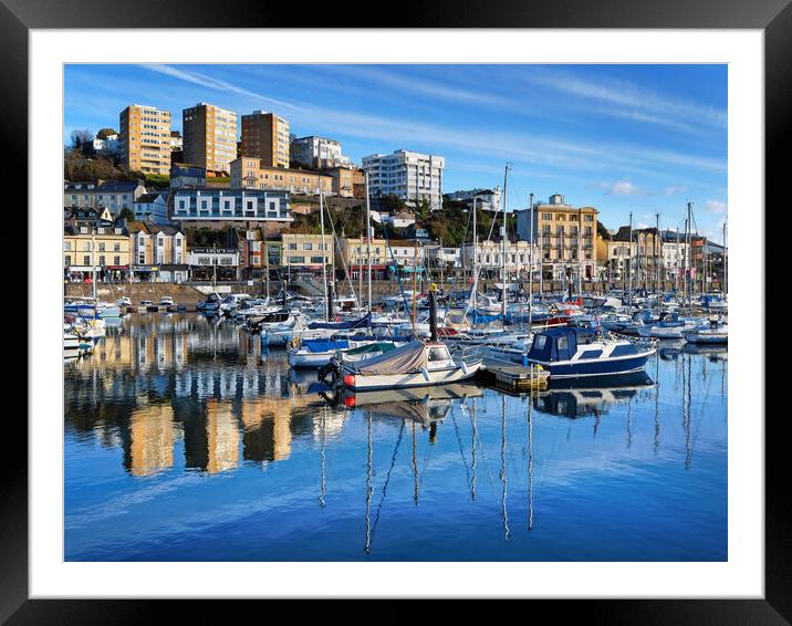 Torquay Harbour   Framed Mounted Print by Darren Galpin