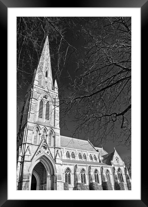 Sheffield St John's Church Ranmoor. Framed Mounted Print by Darren Galpin