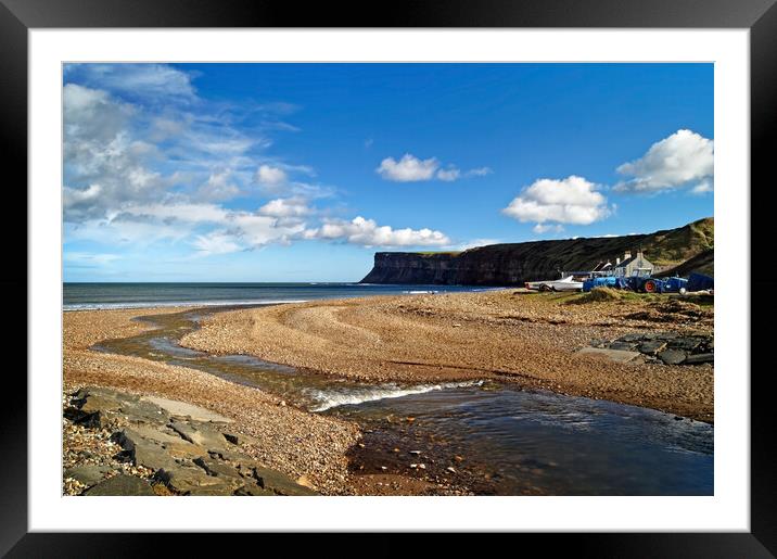 Saltburn Skelton Beck Framed Mounted Print by Darren Galpin