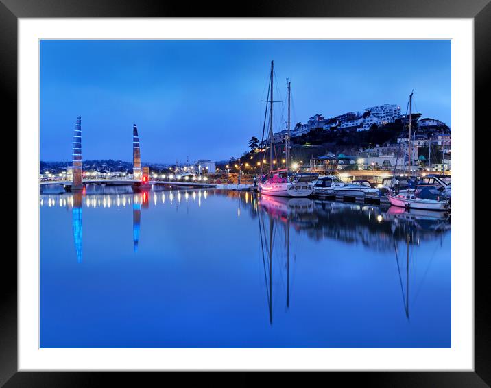 Torquay Harbour Bridge Framed Mounted Print by Darren Galpin