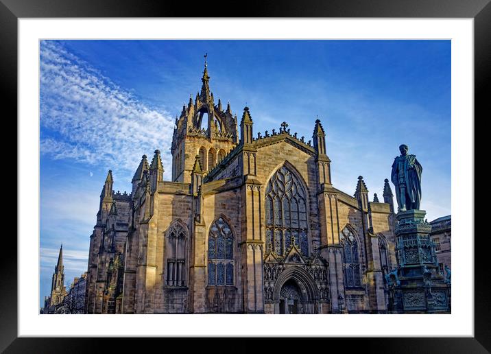 Edinburgh St Giles Cathedral Framed Mounted Print by Darren Galpin