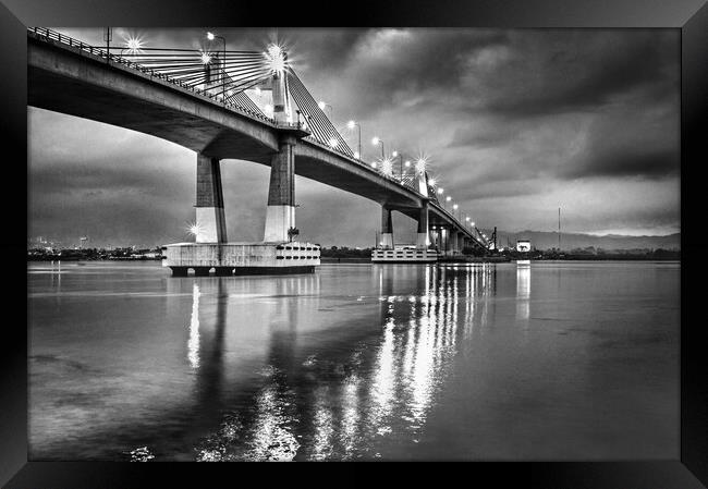 Cebu Marcelo Fernan Bridge  Framed Print by Darren Galpin