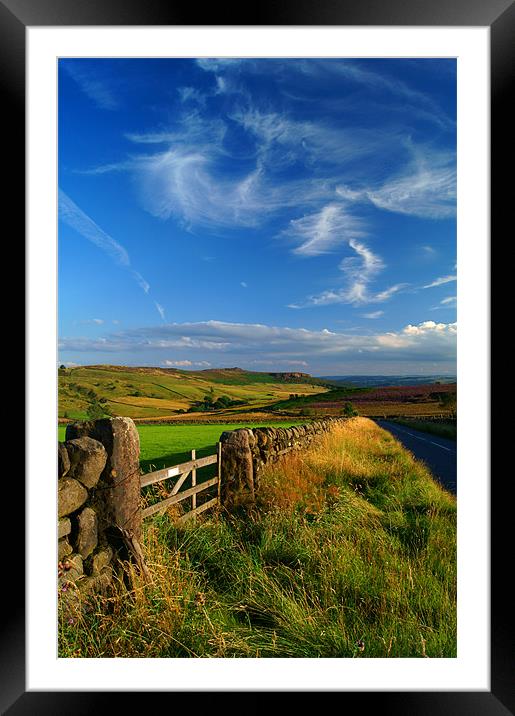 View Towards Over Owler Tor & Millstone Edge Framed Mounted Print by Darren Galpin