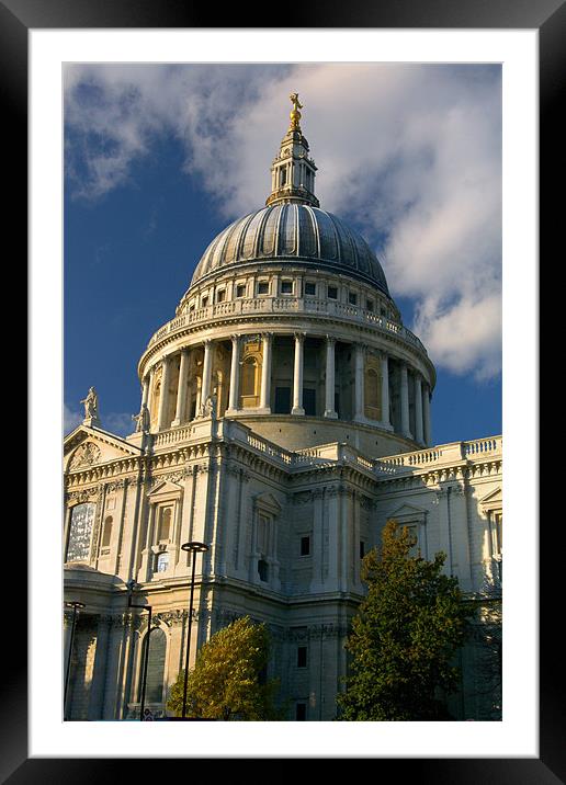 London St Pauls Cathedral Framed Mounted Print by Darren Galpin