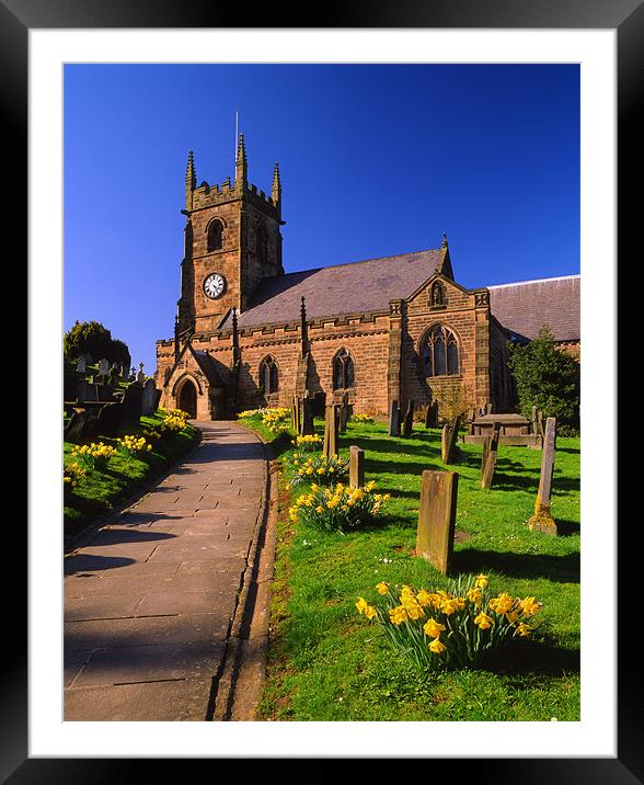 St Giles Church,Matlock Framed Mounted Print by Darren Galpin