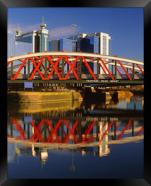 Trafford Road Bridge,Salford Framed Print by Darren Galpin