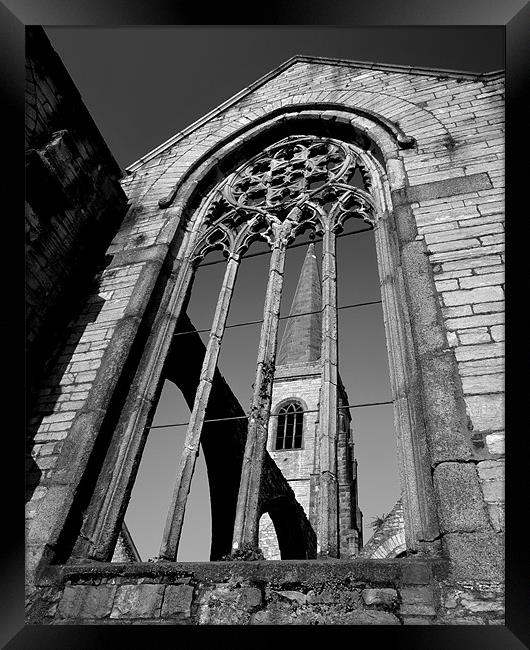 Charles Church Ruin,Plymouth Framed Print by Darren Galpin