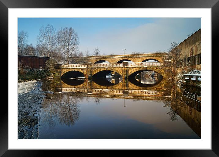 Norfolk Bridge & River Don, Sheffield Framed Mounted Print by Darren Galpin