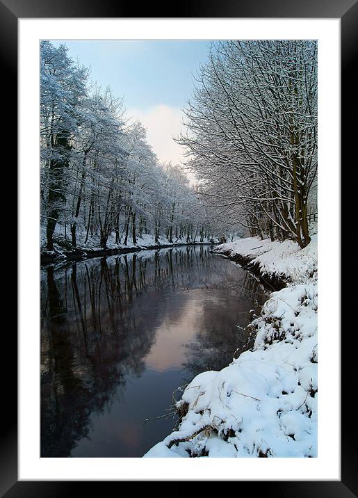 River Don Reflections Framed Mounted Print by Darren Galpin