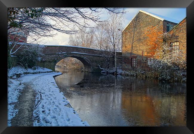 Bacon Lane Bridge & Sheffield Canal Framed Print by Darren Galpin