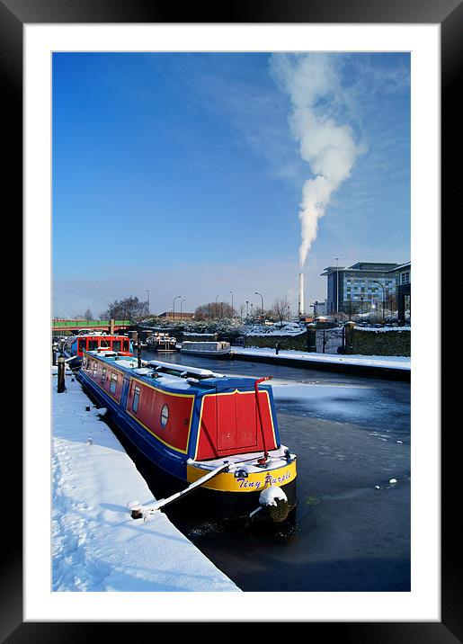 Sheffield Canal at Victoria Quays Framed Mounted Print by Darren Galpin