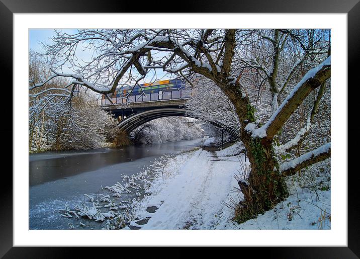 Supertram Bridge, Sheffield Canal Framed Mounted Print by Darren Galpin