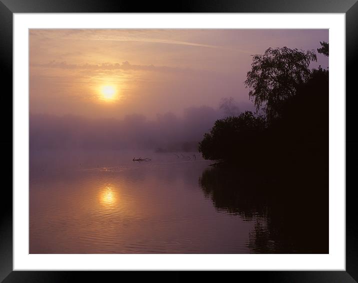 Chard Reservoir Sunrise Framed Mounted Print by Darren Galpin
