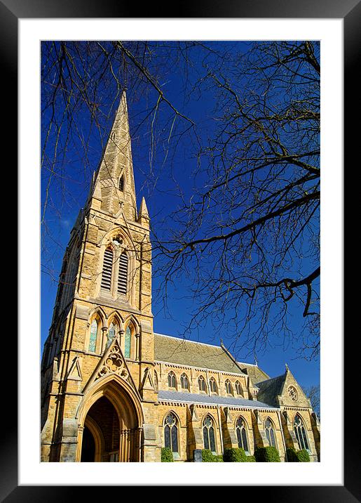 St Johns Church, Ranmoor, Sheffield Framed Mounted Print by Darren Galpin