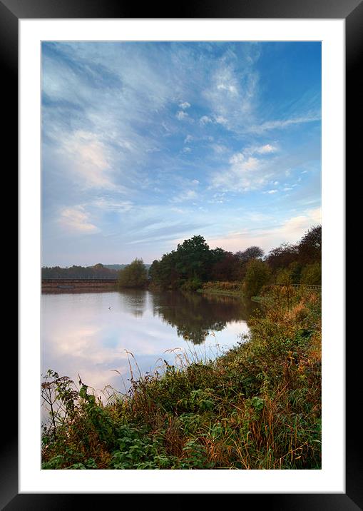 Ulley Reservoir Near Rotherham,South Yorkshire Framed Mounted Print by Darren Galpin