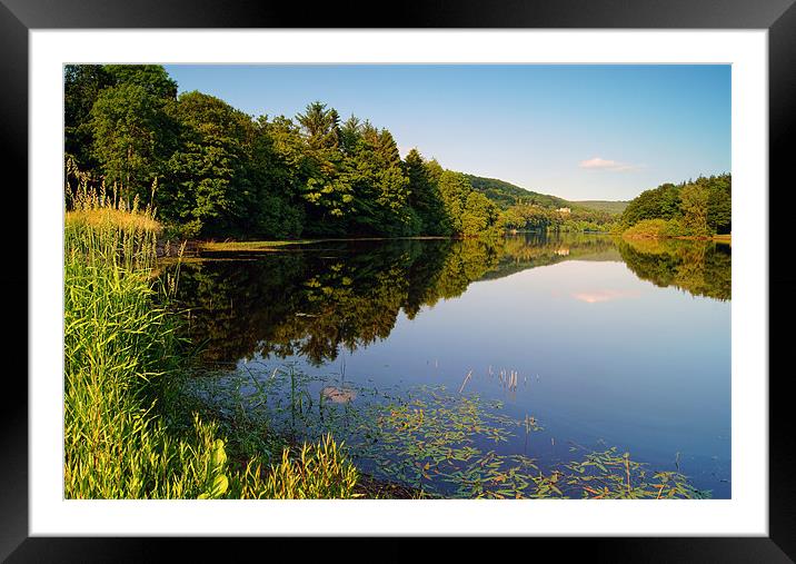 More Hall Reservoir, Peak District near Sheffield Framed Mounted Print by Darren Galpin