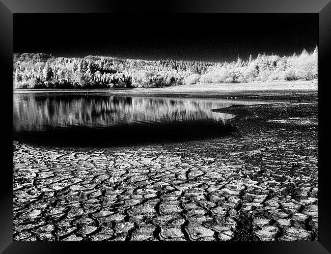 Drought at Burrator Reservoir Framed Print by Darren Galpin