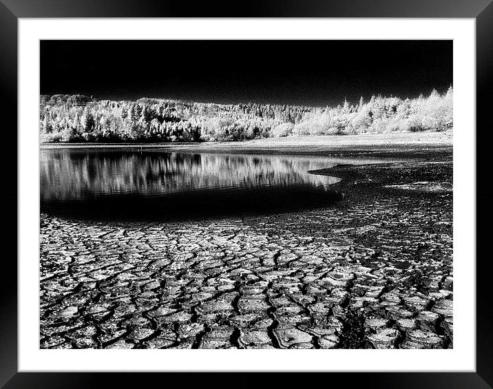 Drought at Burrator Reservoir Framed Mounted Print by Darren Galpin
