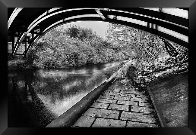 Supertram Bridge & Sheffield Canal Framed Print by Darren Galpin