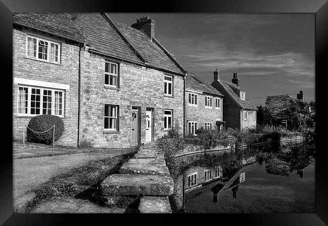 Swanage Mill Pond & Cottages Framed Print by Darren Galpin